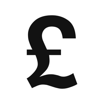 Pound sterling sign icon. Great Britain Pound sterling currency symbol in vector. United Kingdom Pound currency sign SVG