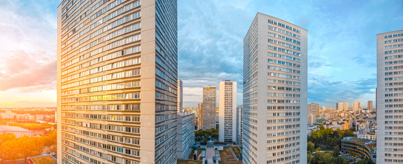 Architectures and buildings in Paris - obrazy, fototapety, plakaty