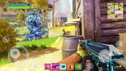 Skilled Player Achieving Victory Royale In Shooter Video Game With Mobile Ui. Eliminating Enemies With Skill To Score Victory In Phone Game. Victory Screen. Skilled Gaming. Shooter Animation