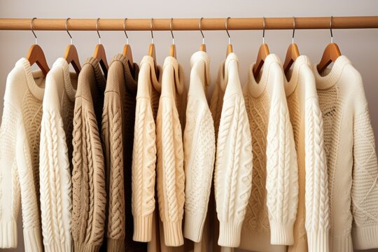 woman in black choosing warm jacket shirt sweater orange wine color in clothing store. rays sweatshirts hanging on hangers rack autumn clothes collection. buying warm clothes concept