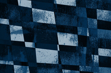 Niebieskie tło ściana tekstura paski kształty - obrazy, fototapety, plakaty