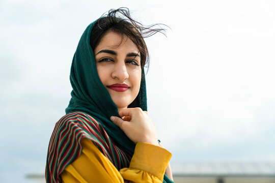 portrait of middle eastern woman