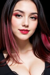 Fototapeta premium beautiful woman lifestyle luxury glamor model. Beauty skin care concept.