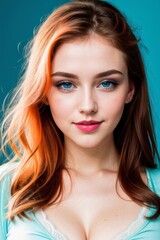 Naklejka premium beautiful woman lifestyle luxury glamor model. Beauty skin care concept.