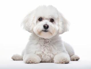 Obraz premium Bichon frisé Studio Shot Isolated on Clear Background, Generative AI