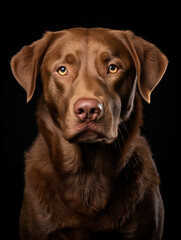 Fototapeta premium Chesapeake Bay Retriever Dog Studio Shot Isolated on Clear Background, Generative AI