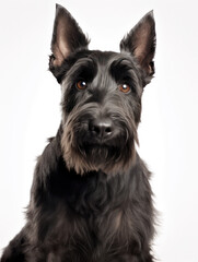 Scottish Terrier Dog Studio Shot Isolated on Clear Background, Generative AI