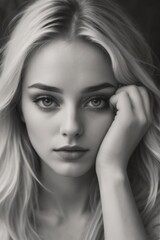 Fototapeta premium beautiful woman lifestyle luxury glamor model. beauty concept.
