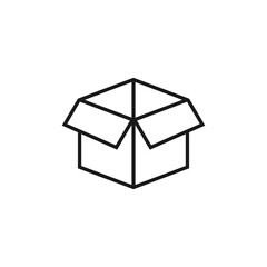 simple icon of goods delivery box