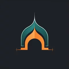Tapeten Islamic logo, simple, vector, De Stijl, does not use realistic images and text  © Hafidz