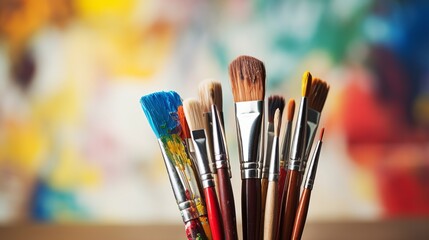 The composition of paint brushes