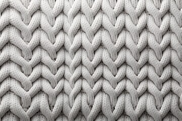 white knitted wool fabric texture background, soft and cozy patterned surface