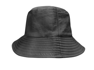 black bucket hat PNG transparent