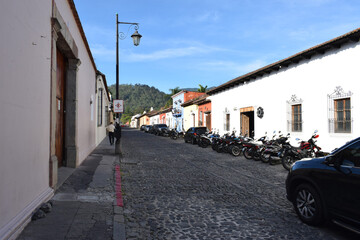 Fototapeta na wymiar Antigua Guatemala, ciudad colonial en Guatemala.