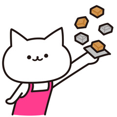 色加工ok　ねこ素材No.231 コンソメ