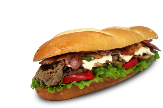 BACON 3 CHEESE STEAK