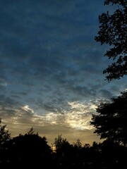 Obraz premium sunset in the clouds