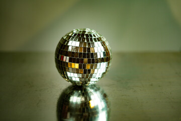 Disco ball as a concept od nightlife. - obrazy, fototapety, plakaty