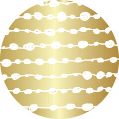 Geometric line pattern gold color