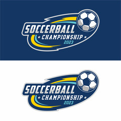 Soccer Football sport logo design vector illustration © reestudio