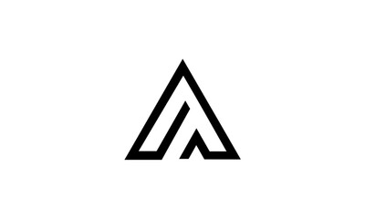 alphabet A logo vector