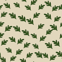 Elegant seamless leaves pattern.