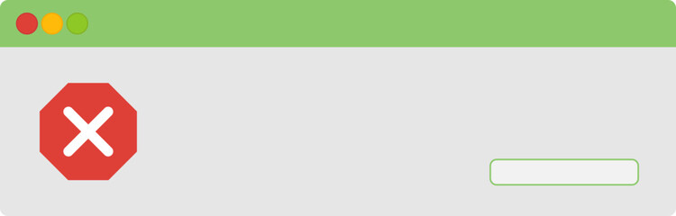 Obraz premium user interface colorful warning message, pc dialog box