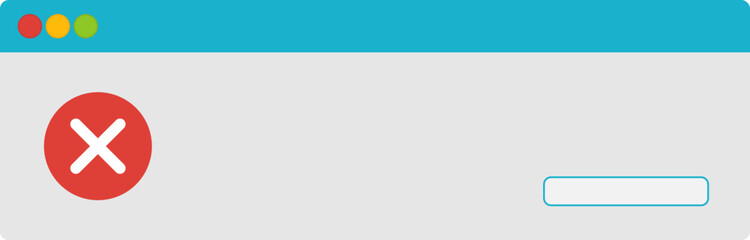 Fototapeta premium user interface colorful warning message, pc dialog box