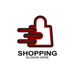 Shopping bag sign symbol logo.