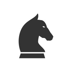 Chess Horse Symbol. Tactics, Strategy Icon.