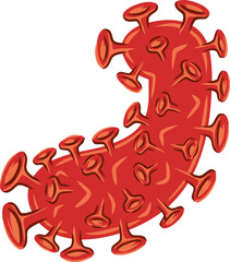 Virus Alphabet Letter J