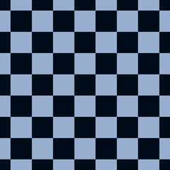Blue Check Pattern Seamless Tile