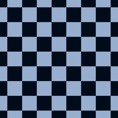 Blue Check Pattern Seamless Tile