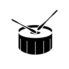 Drum Icon.  Percussion Symbol - Vector.