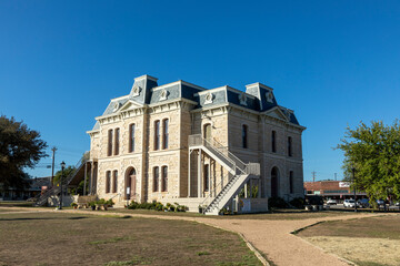 Fototapeta na wymiar old historic city hall in Blanco, Texas