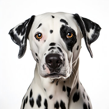 Dalmatian dog isolated on a white background