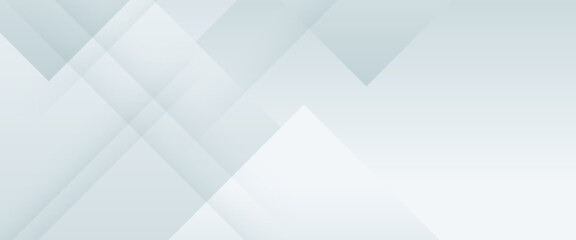 White modern banner abstract art vector with shapes. Minimalist graphic design element future style concept for banner, flyer, card, cover, or brochure