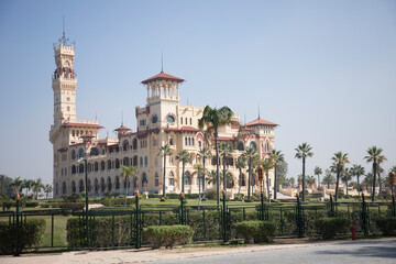 View of the Montaza Palace in Alexandria, Egypt