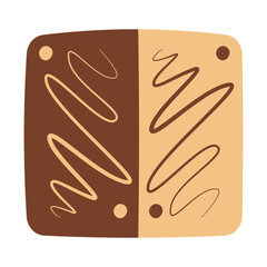 Fototapeta premium Biscuit and cookies illustration. Isolated on white background. Vector illustration.