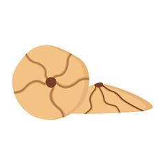 Biscuit and cookies illustration. Isolated on white background. Vector illustration.