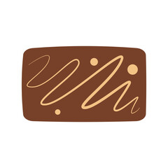 Biscuit and cookies illustration. Isolated on white background. Vector illustration.