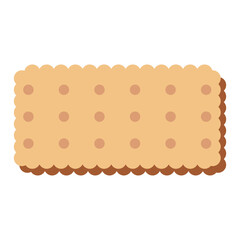 Biscuit and cookies illustration. Isolated on white background. Vector illustration.