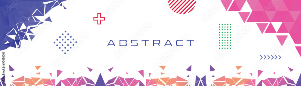 Poster modern style abstract background with glowing geometric shapes. vector abstract background design.