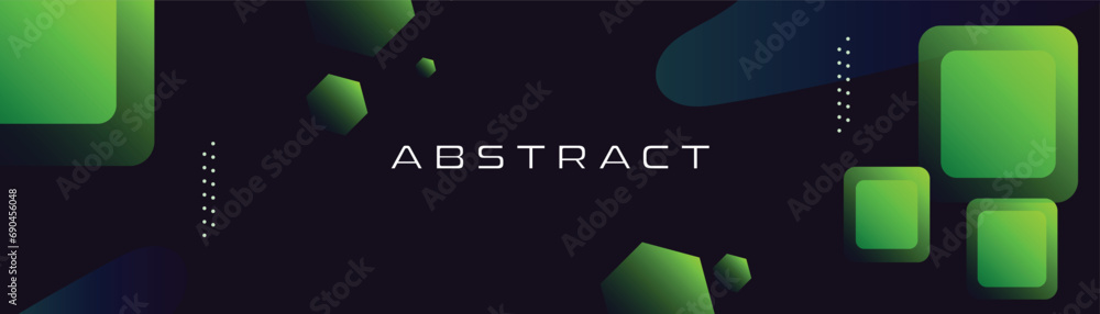 Poster modern style abstract background with glowing geometric shapes. vector abstract background design.