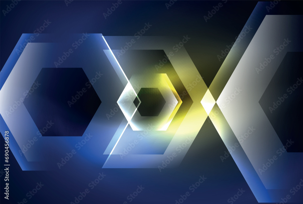 Poster creative modern minimal geometric abstract background