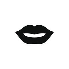 Mouth icon isolated on white background