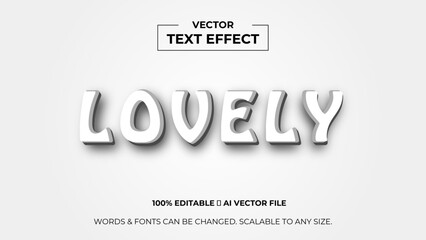 Lovely 3d editable text effect premium vector. Editable text style effect. 3d cover of business presentation banner for sale event night party. vector illustration