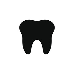 Tooth icon isolated on white background