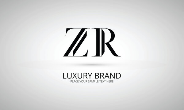 ZR Z zr initial logo | initial based abstract modern minimal creative logo, vector template image. luxury logotype logo, real estate homie logo. typography logo. initials logo