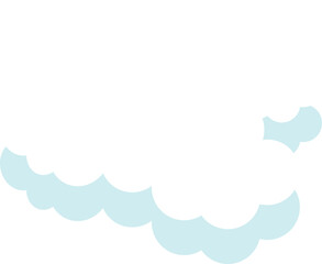 Fototapeta na wymiar cloud flat cartoon. cloud icon symbol concept. Vector flat cartoon cloud illustration for web sites and banners design.